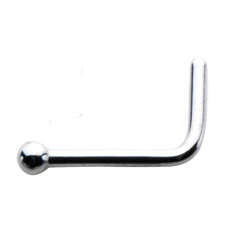 Nose 20g 6mm Nose L Bend 15mm Ball nsl-ball15 -Rebel Bod-RebelBod