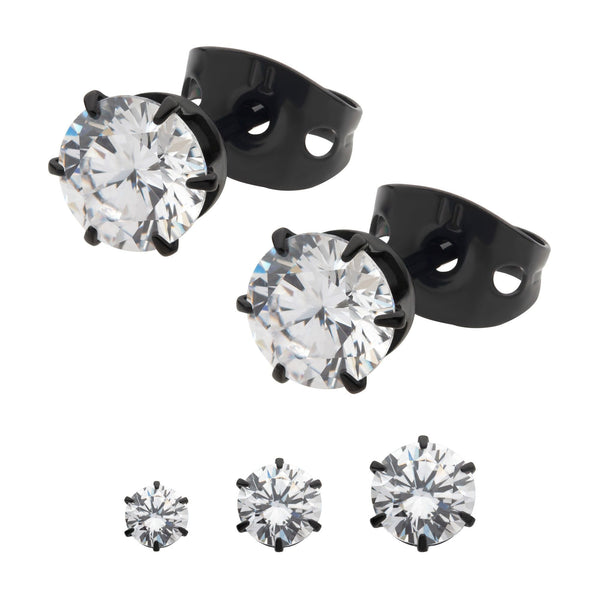 Buy Clara 92.5 Sterling Silver Black Minimal Stud Earrings Online At Best  Price @ Tata CLiQ