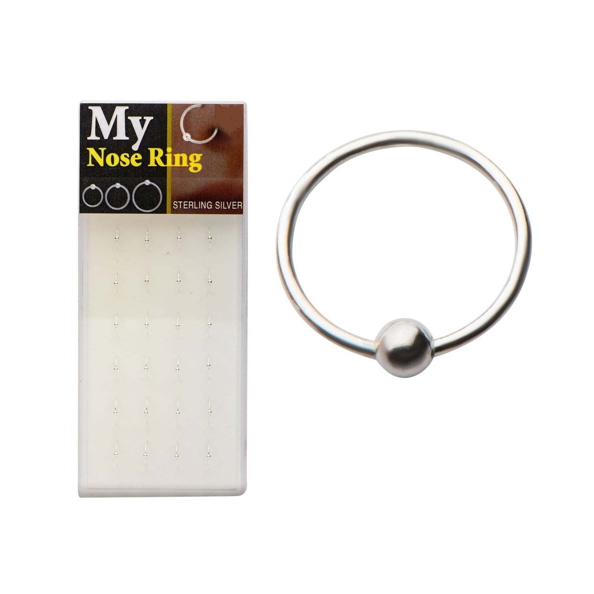 Nose Ring - Nose Hoop 22g 3 size diameters Sterling Silver Nose Jewelry - 1 Pack -Rebel Bod-RebelBod