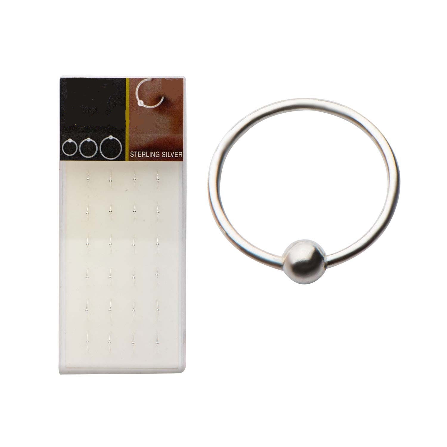 Nose Ring - Nose Hoop 22g 3 size diameters Sterling Silver Nose Jewelry - 1 Pack -Rebel Bod-RebelBod