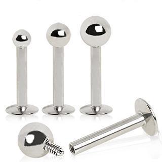 Labret Studs 316L Internally Threaded Ball Top Labret -Rebel Bod-RebelBod