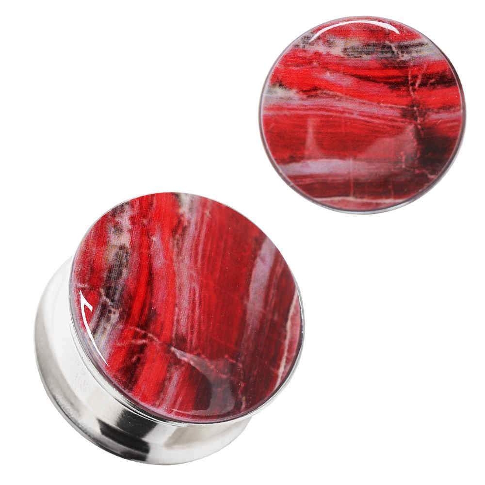 Bloody Sunset Resin Double Flare Plug - 1 Piece