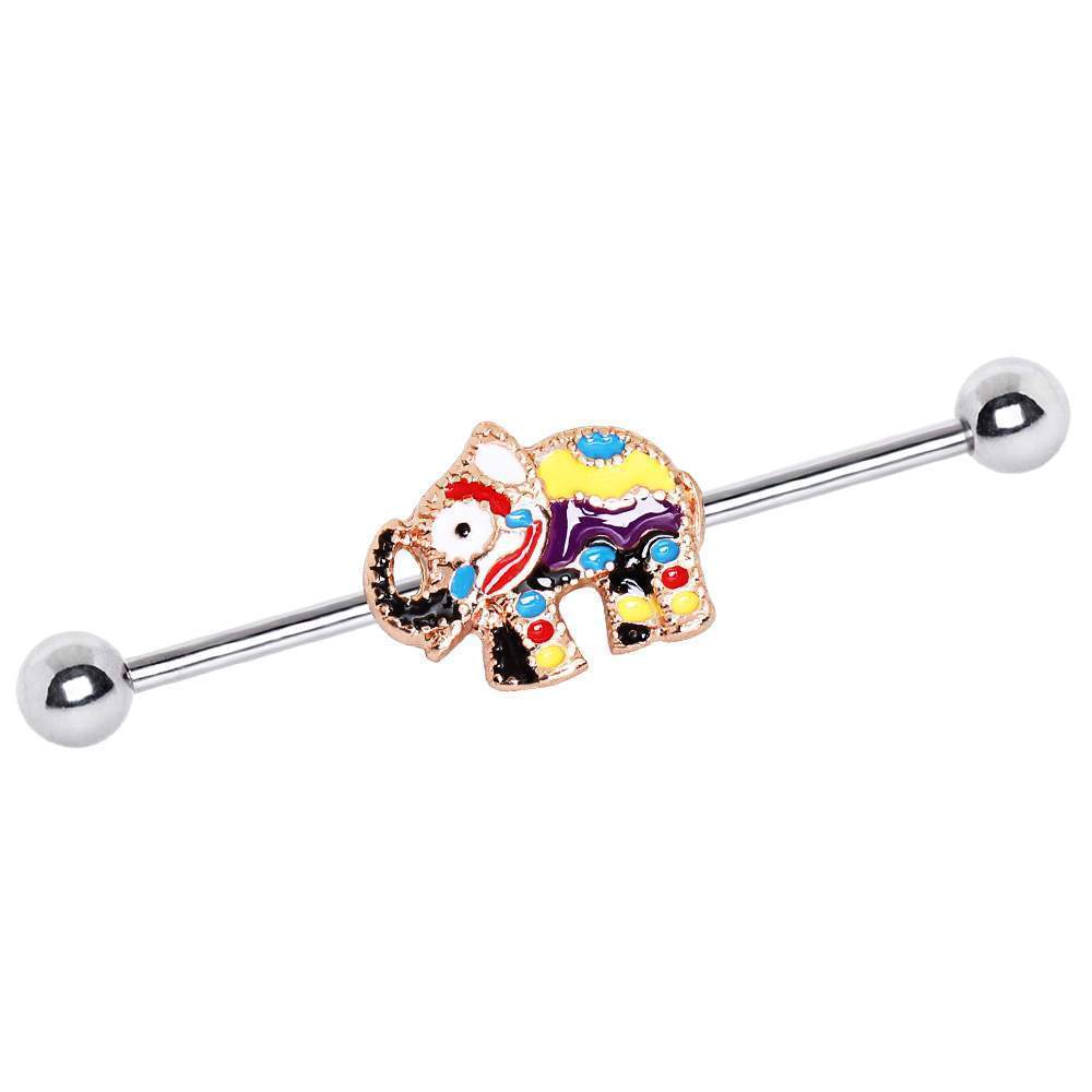 Festive Indian Elephant Industrial Barbell - 1 Piece