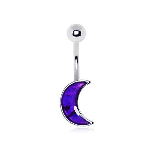 Galaxy Moon Navel Ring