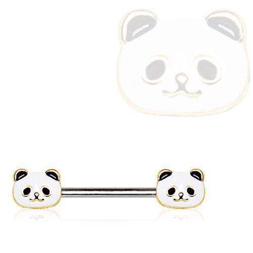 Golden Panda Nipple Bar - 1 Piece