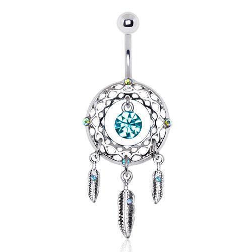 Native Dream Catcher Navel Ring