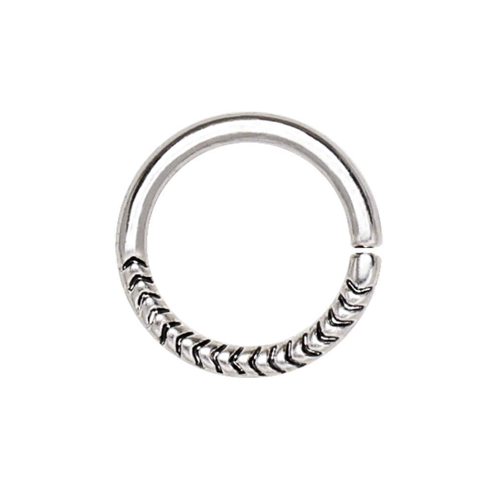 Rope Seamless Ring / Septum Ring Bendable Ring - 1 Piece