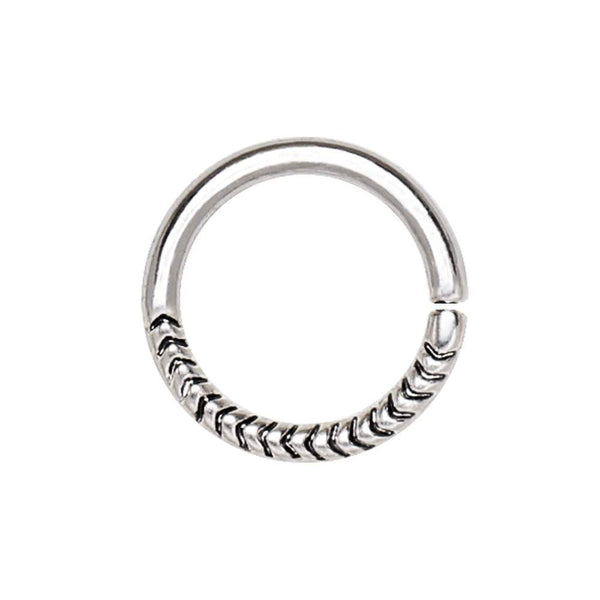 316L Stainless Steel Rope Annealed Seamless Ring / Septum Ring - 1 Pie ...