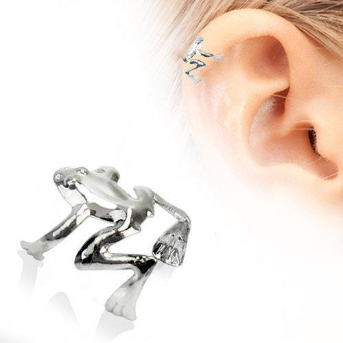 7x Ear Cuff Clip On Earrings Fake Cartilage Earring Leaf Ear Chain  Jewellery Set | eBay