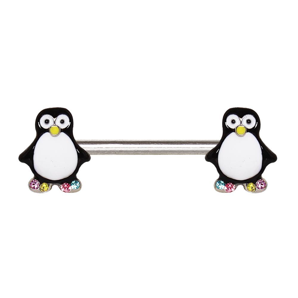 Adorable Penguin Nipple Barbell - 1 Piece