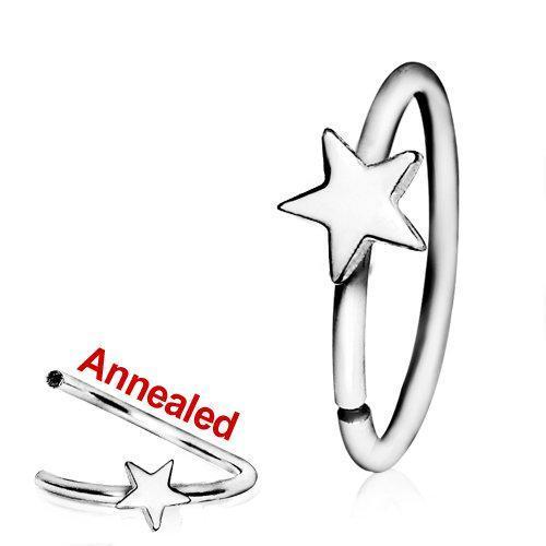 Annealed Star Nose Hoop