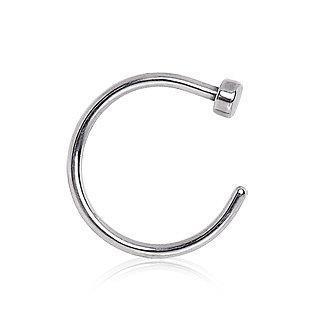 C-Shape Nose Hoop Ring - Rebel Bod C-Shape Nose Hoop Ring - Rebel Bod