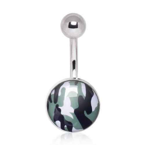 Camouflage Navel Ring