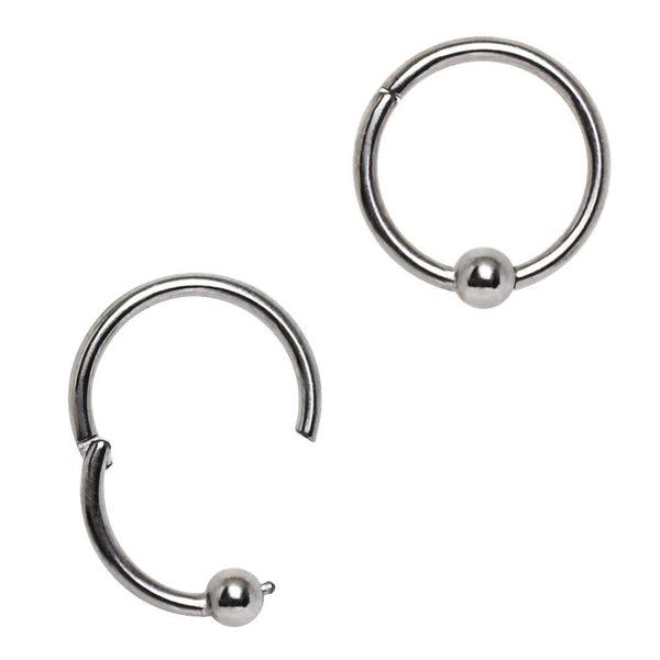 Fixed Bead Captive Bead Ring Clicker Ring - Rebel Bod