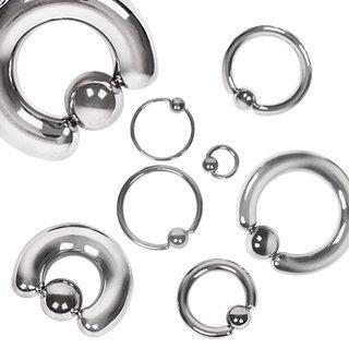 316L Surgical Steel Captive Bead Ring