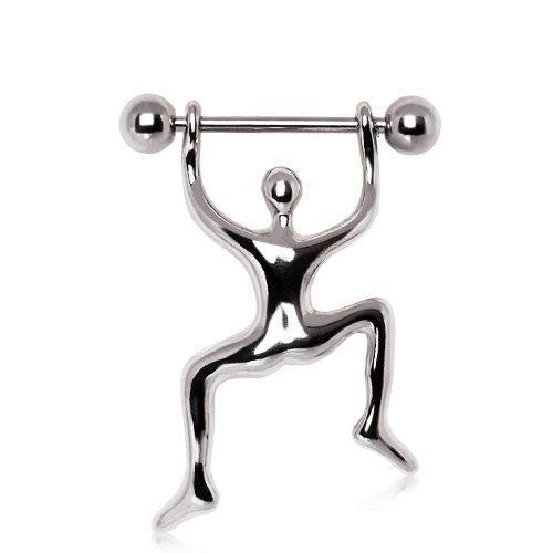 Climbing Man Nipple Shield Jewelry - 1 Piece - Rebel Bod Climbing Man Nipple Shield Jewelry - 1 Piece - Rebel Bod