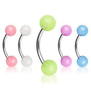Curved Barbell Glow in the Dark Ball