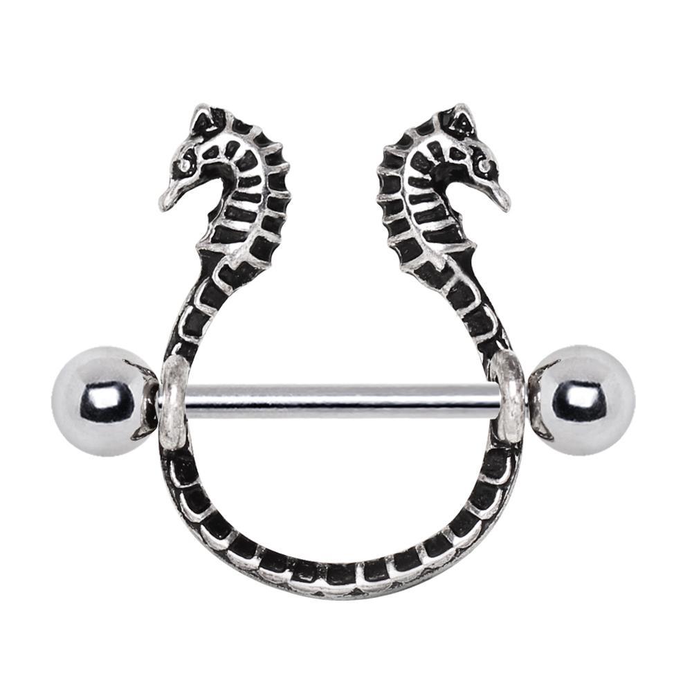 Double Wicked Seahorse Nipple Shield Jewelry - 1 Piece