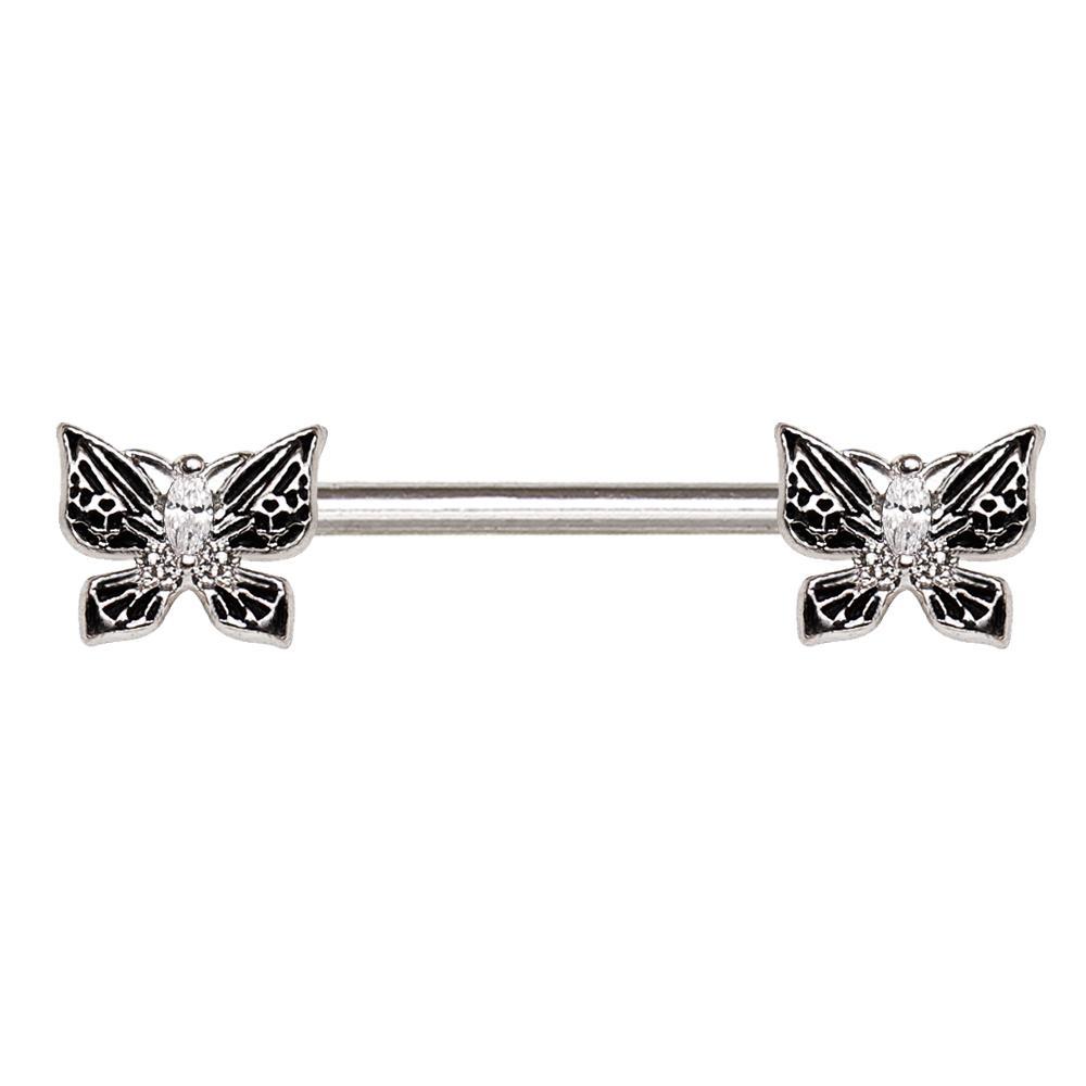 Exotic Butterfly Nipple Barbell - 1 Piece