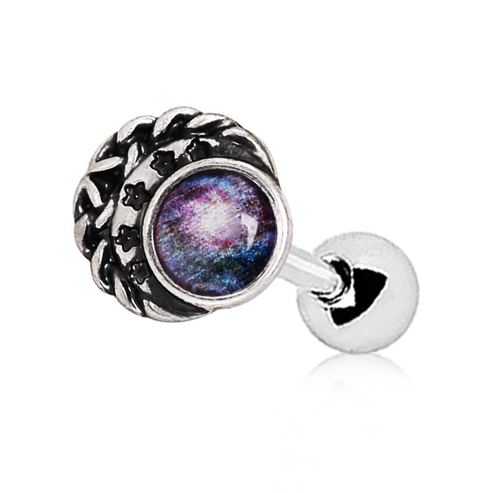 Galaxy Charm Cartilage Barbell Earring - 1 Piece