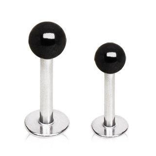 Labret Black PVD Plated Ball