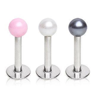 Labret Pearl Acrylic Ball