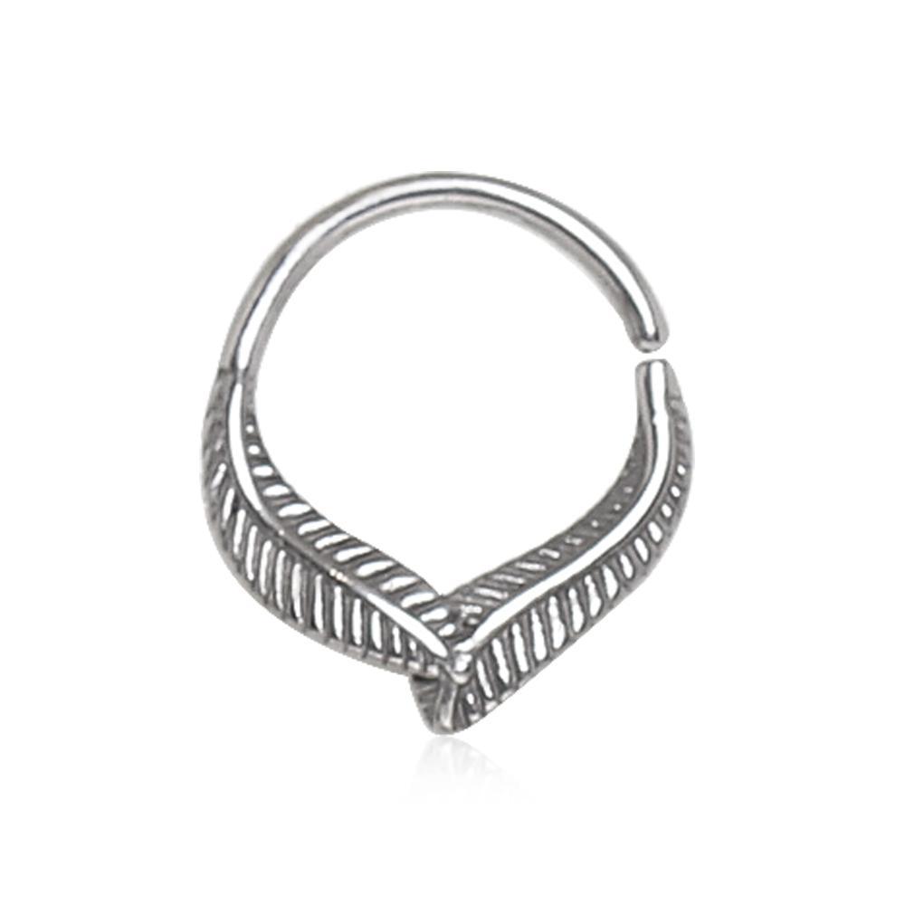 Leaf Seamless Ring / Septum Ring Bendable Ring - 1 Piece