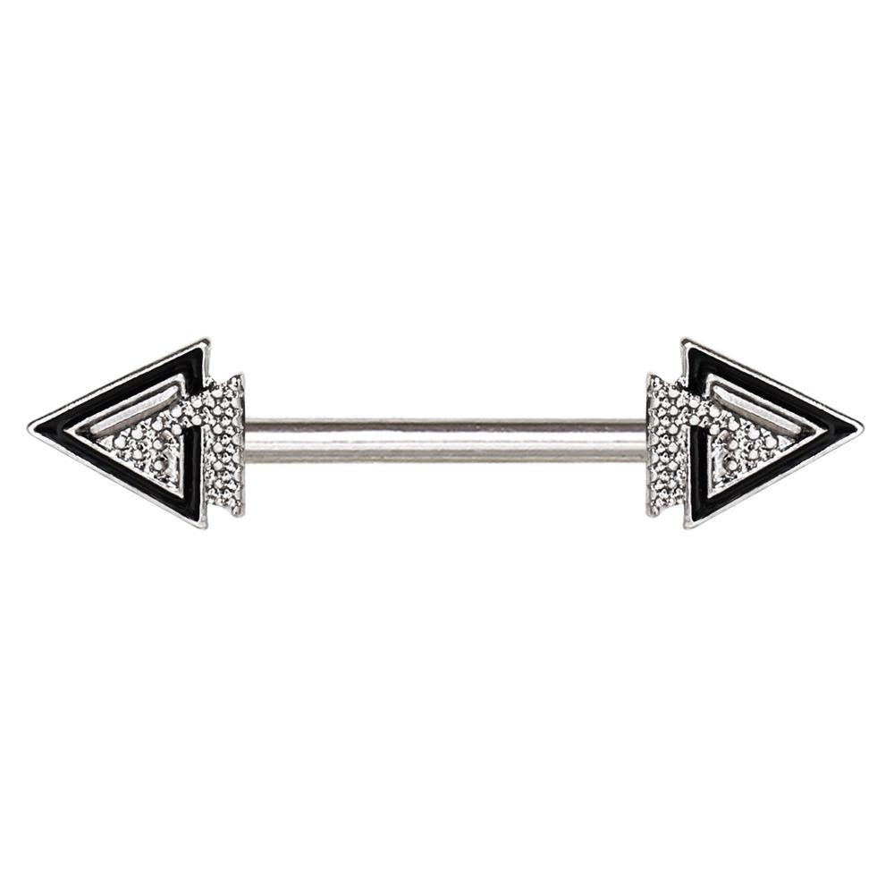 Modern Multi-Triangle Nipple Barbell - 1 Piece