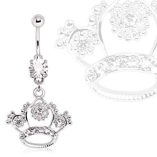 Navel Ring Princess Crown Dangle