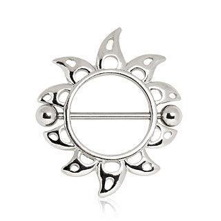 Nipple Shield Jewelry Flaming Sun - 1 Piece