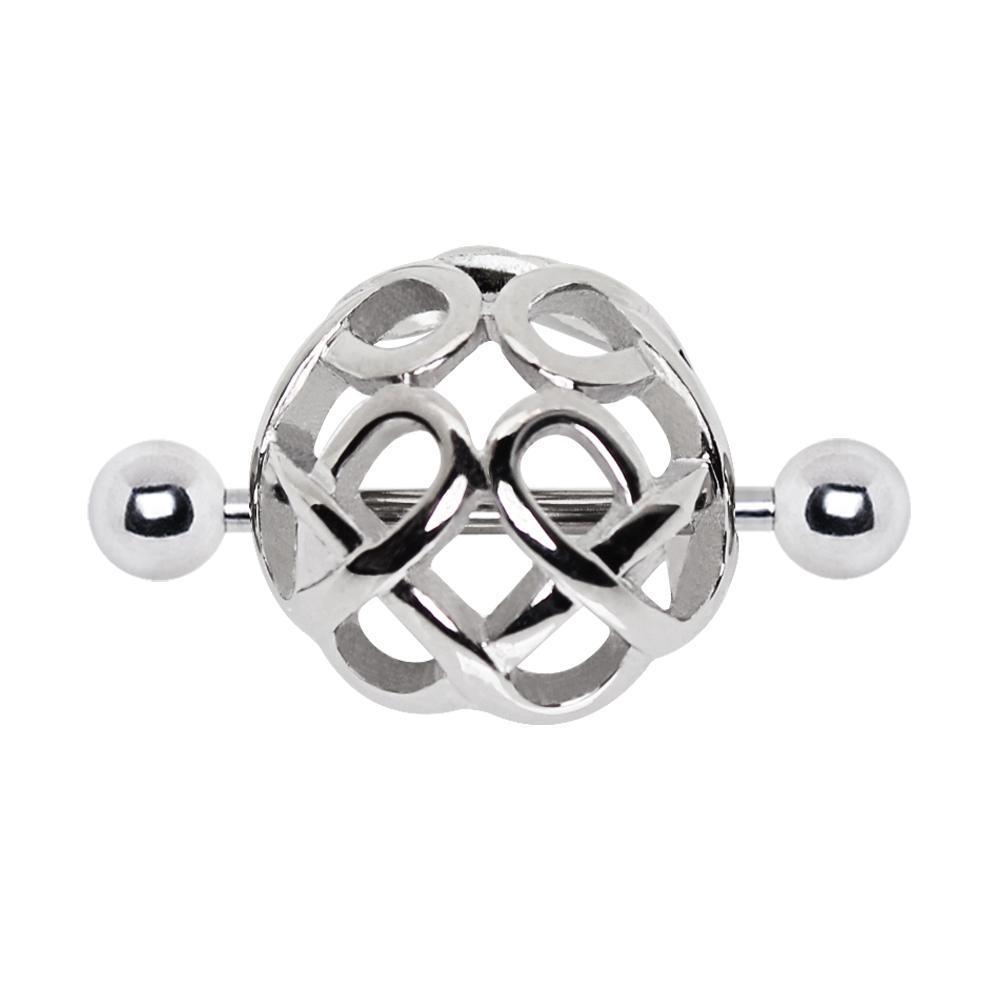 Nipple Shield 316L Surgical Steel Ornate Dome Shape Nipple Shield - 1 Piece -Rebel Bod-RebelBod