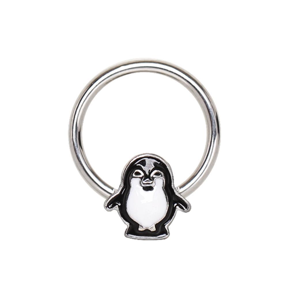 Penguin Snap-in Captive Bead Ring / Septum Ring