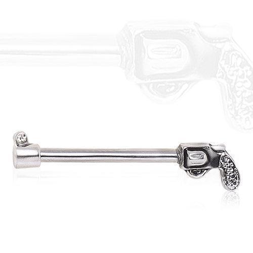 Revolver Gun Nipple Barbell - 1 Piece