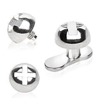 Dermals 316L Surgical Steel Screw Dermal Top -Rebel Bod-RebelBod