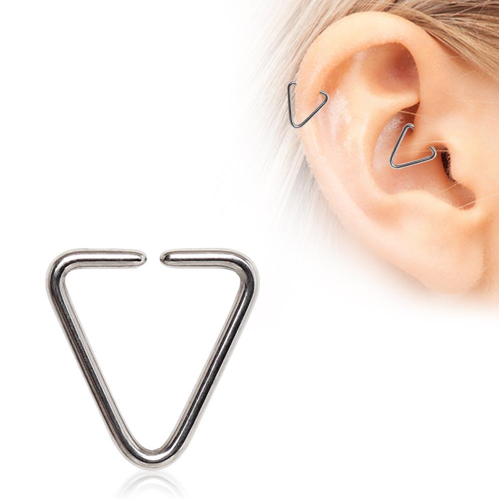 Triangle Cartilage Earring Bendable Ring - 1 Piece
