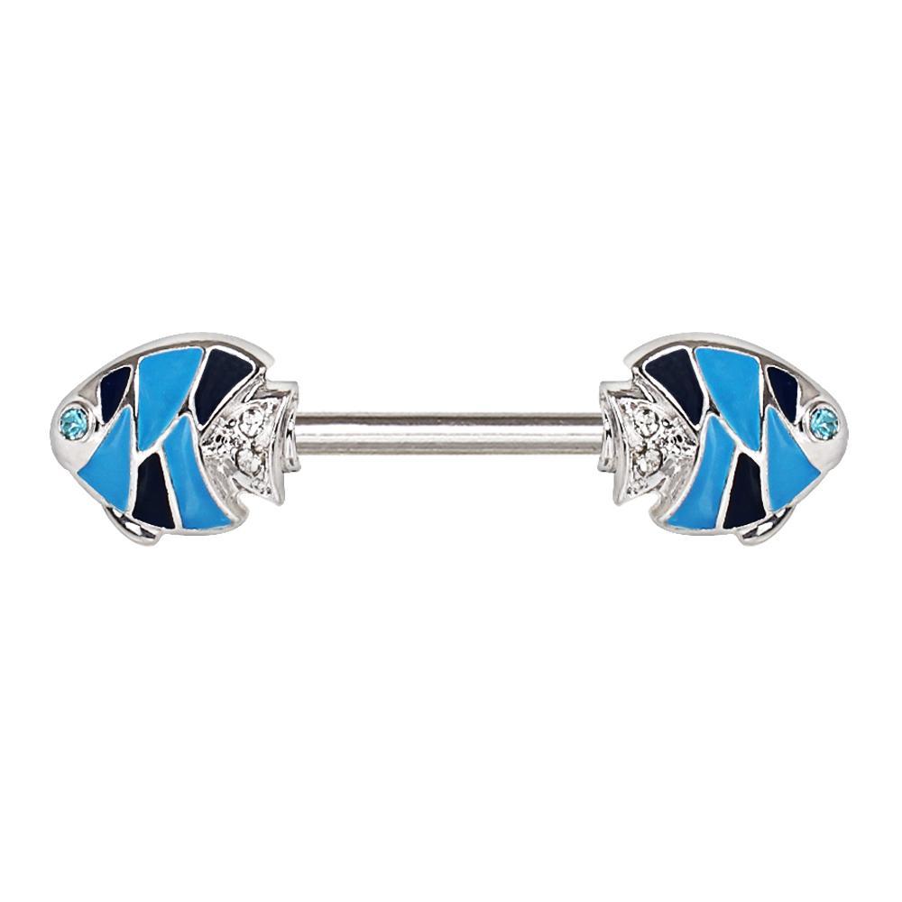 Tropical Fish Nipple Barbell - 1 Piece