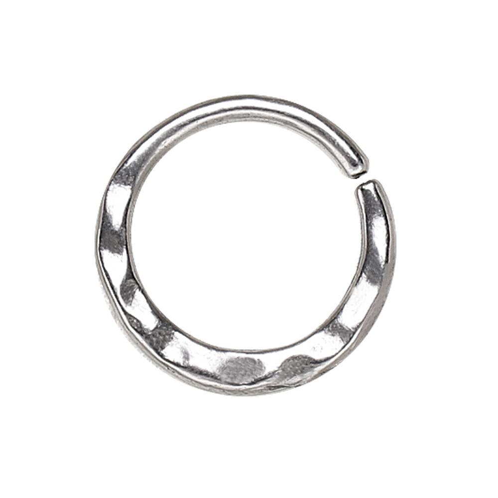 Uneven Look Surface Seamless Ring / Septum Ring Bendable Ring - 1 Piece
