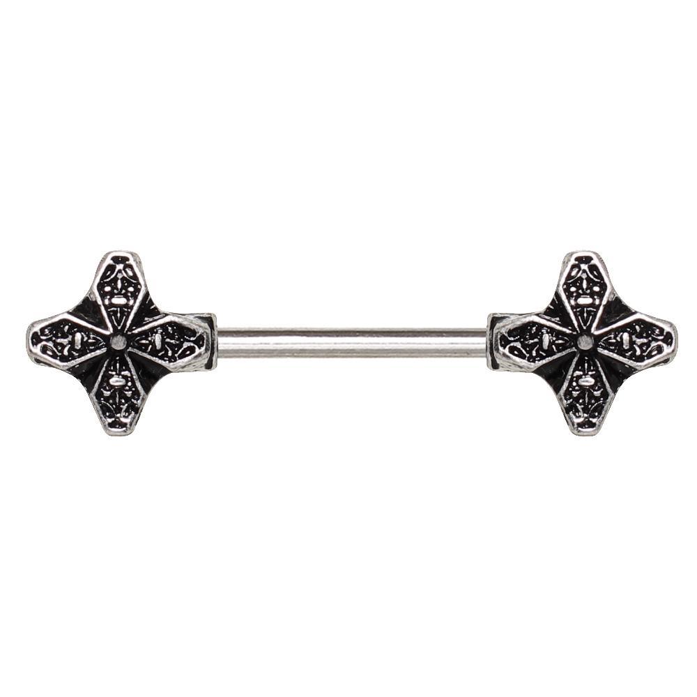 Windmill Flower Nipple Barbell - 1 Piece