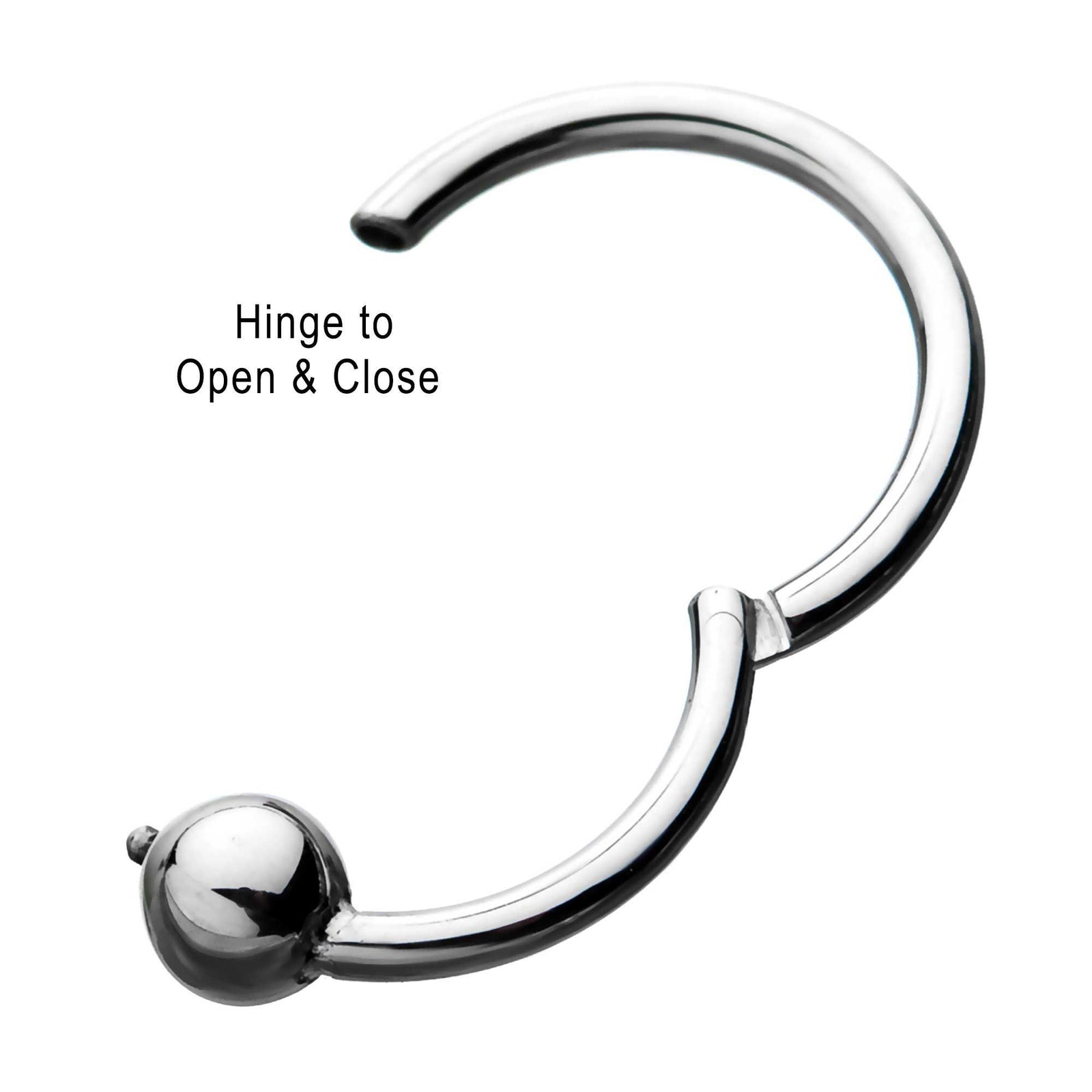 SEAMLESS CLICKER 3mm Ball Attached Clicker Hinged Segment Ring sbvsgrh811-3 -Rebel Bod-RebelBod