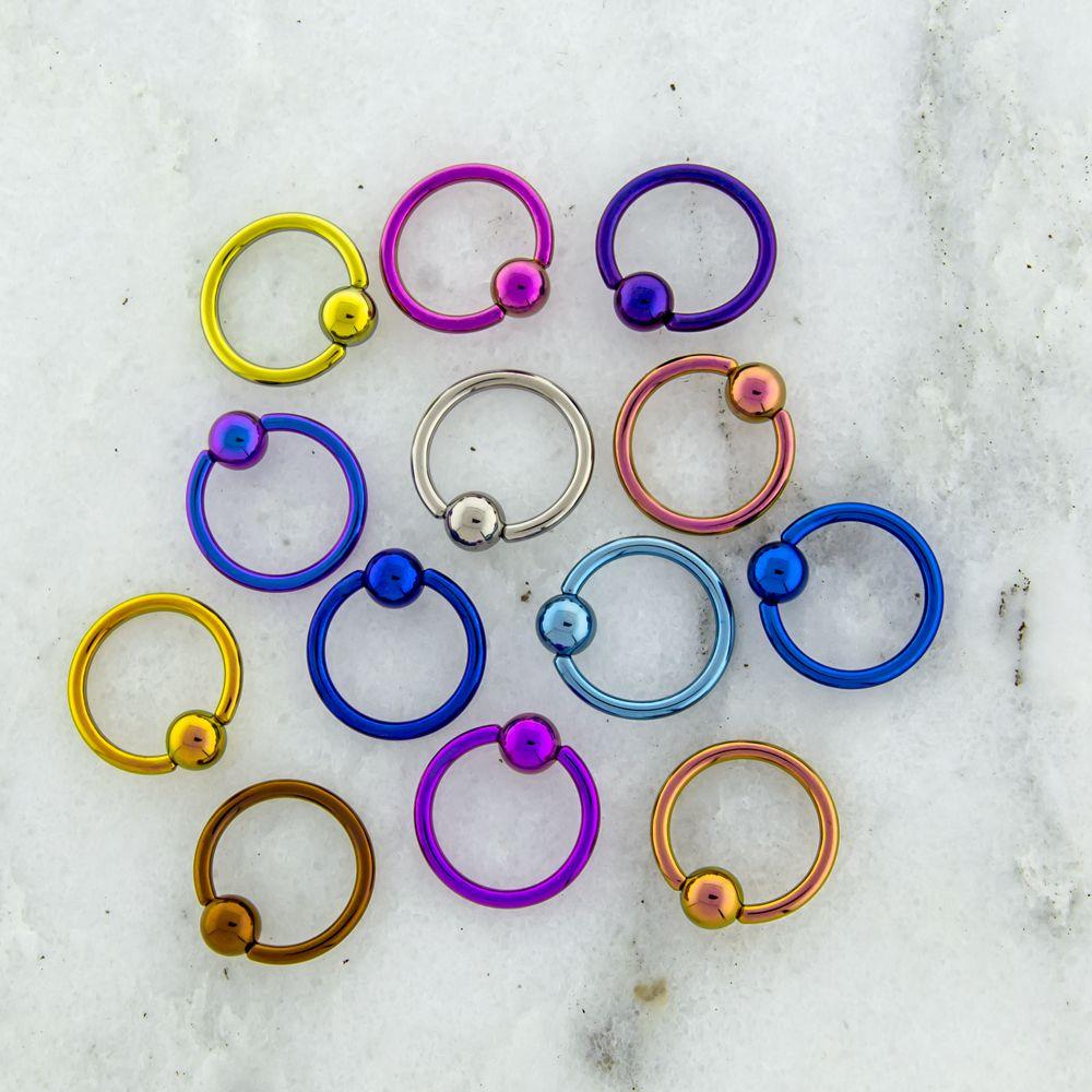 CAPTIVE BEAD RING 4G Titanium Captive Bead Ring - 1 Piece -Rebel Bod-RebelBod