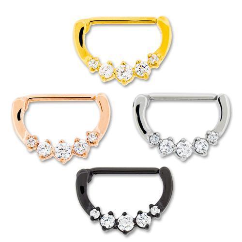 5 Gem Nipple Clicker - 1 Piece