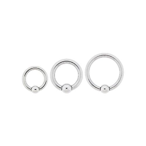 8G Spring Loaded Captive Bead Ring - 1 Piece