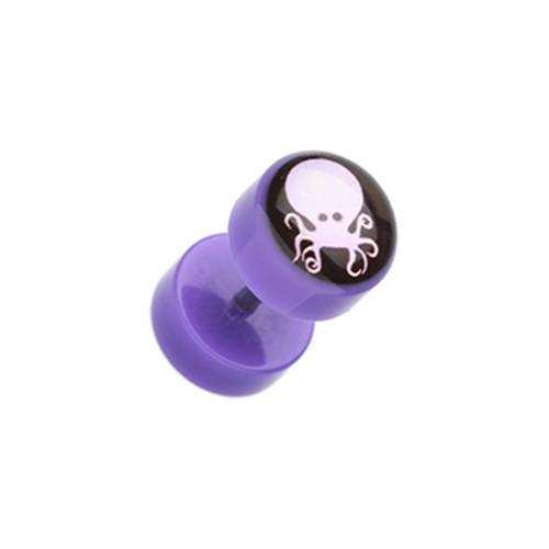 Alien Octopus Acrylic Fake Plug - 1 Pair