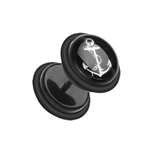 Anchor Dock Acrylic Fake Plug w/ O-Rings - 1 Pair