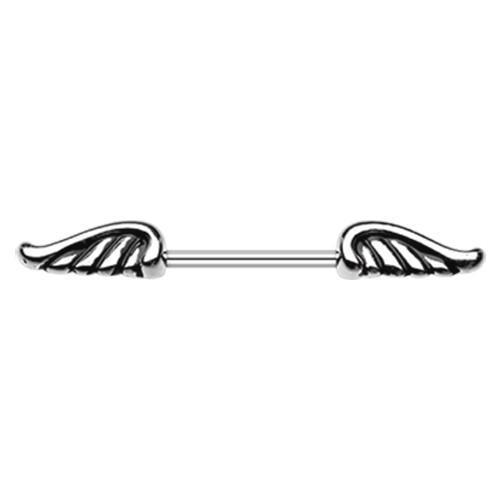 Angel Wing Nipple Barbell Ring - 1 Piece