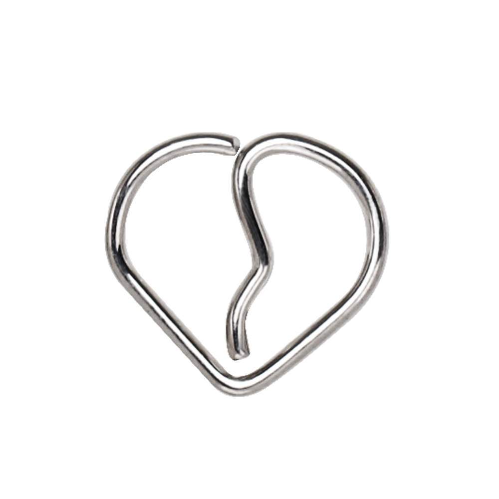 Annealed Broken Heart Cartilage Earring Bendable Ring - 1 Piece