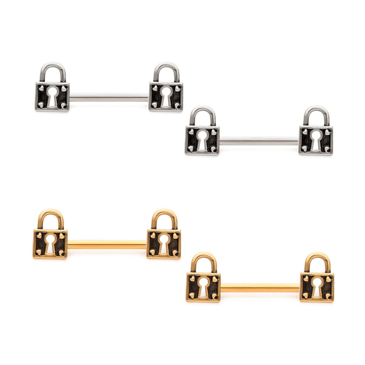 TBD-Nipple Antique Finish Lock Nipple Barbell -Rebel Bod-RebelBod