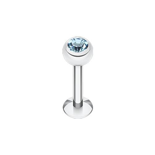 Aqua Gem Ball Labret