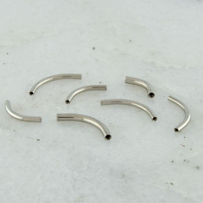 CURVED BARBELL Astm F-136 Titanium 14g 3/4 Internally Threaded Curve Post-Only - 1 Piece -Rebel Bod-RebelBod