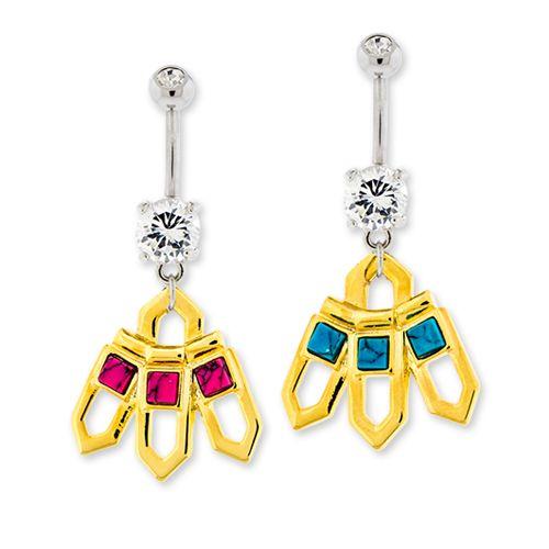 Belly Ring - No Dangle Aztec Inspired Belly Ring - 1 Piece -Rebel Bod-RebelBod